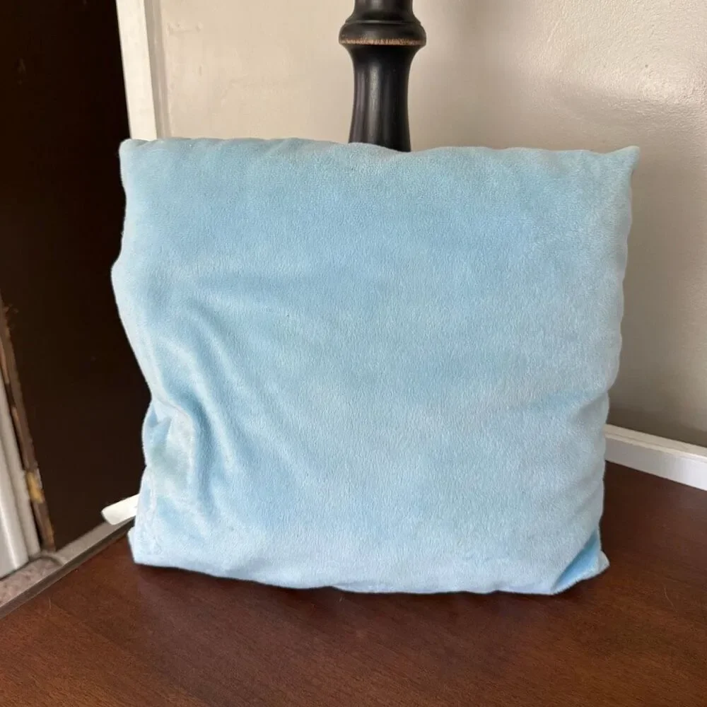 Vintage Sanrio Hello Kitty Moon Snowflake Plush Pillow Cushion Blue Pink